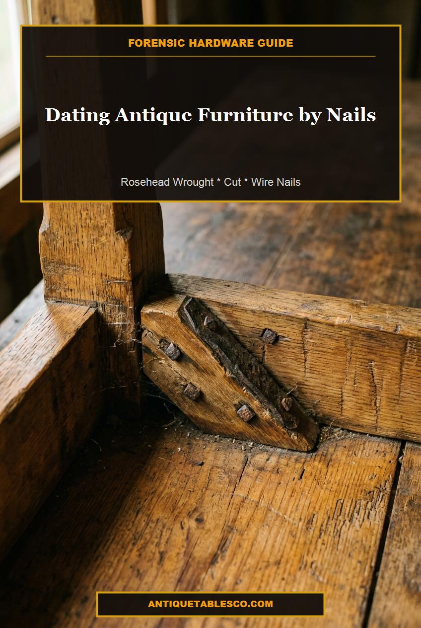 Pinterest guide pin for dating antique furniture by wrought cut and wire nails