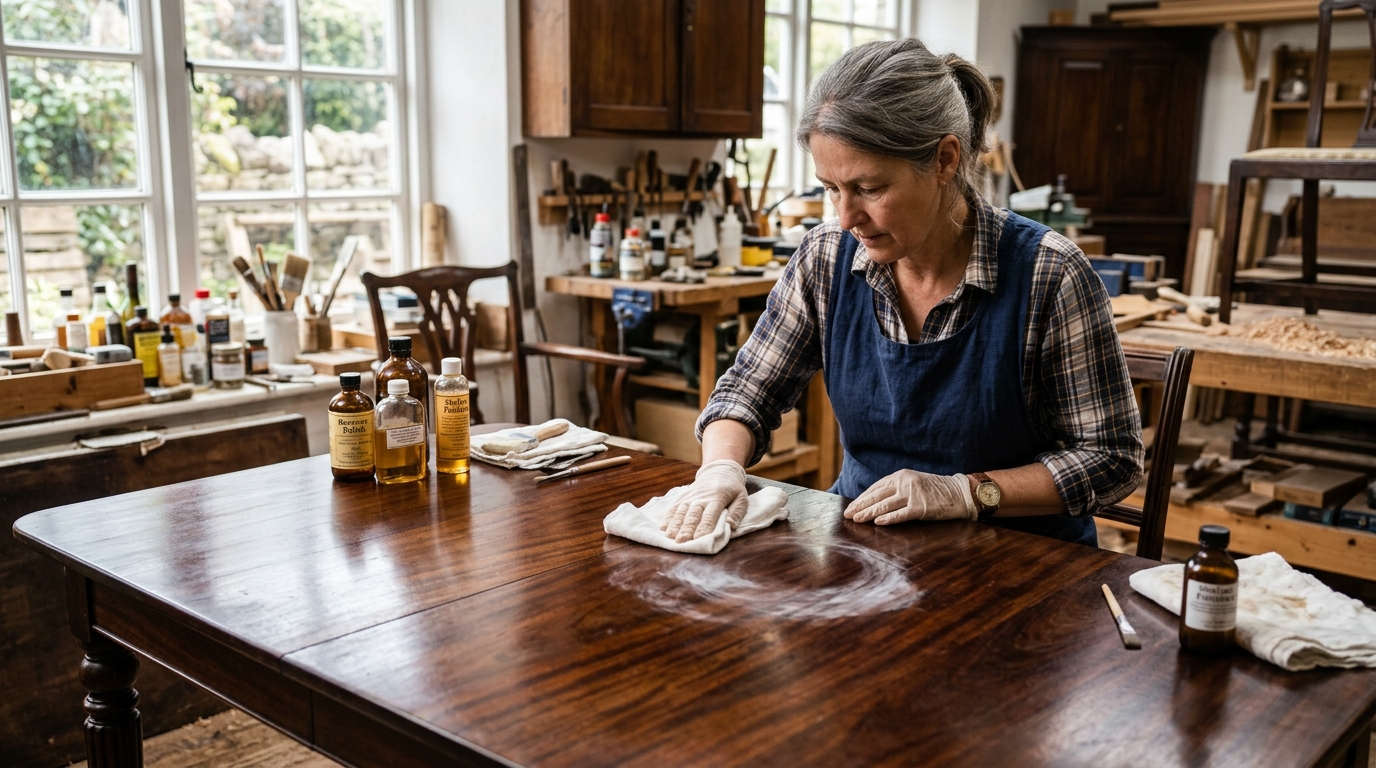 How to Remove White Heat Rings from Antique Tables